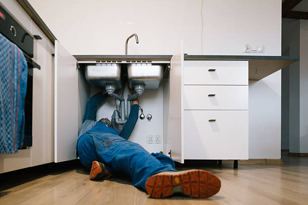 Professional Plumbing technician working in Hydes, MD